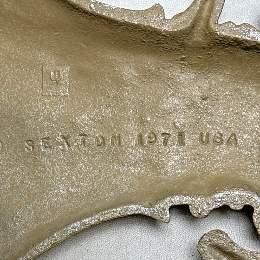 SEXTON Cast Metal Wheat‎ Harvest Wall Plaques 1971 Countrycore 70s - Picture 3 of 5